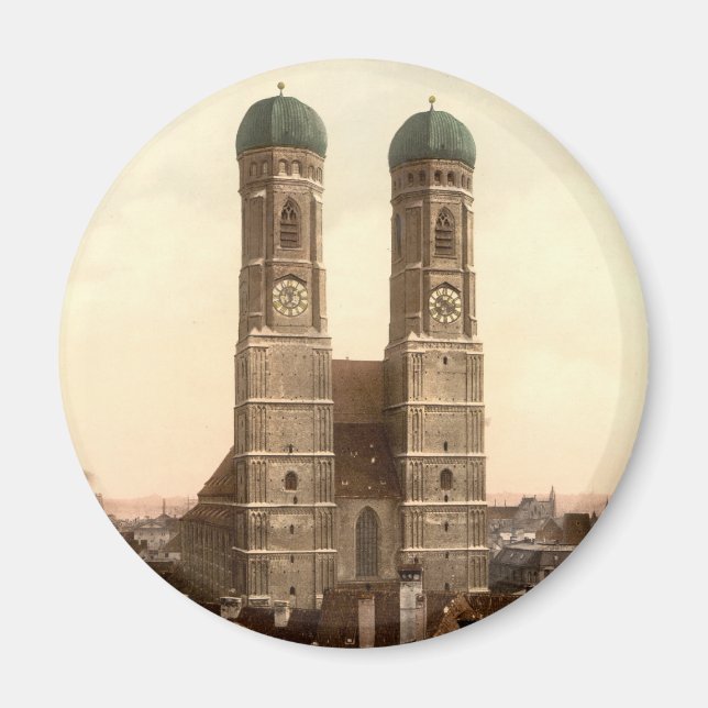 Frauenkirche, München, Bayern, Tyskland Magnet (Framsidan)