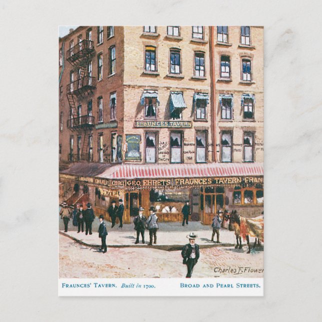Fraunces Tavern Vykort (Framsida)