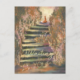 Fräven i anpassadet med den fantastiska trädgården vykort