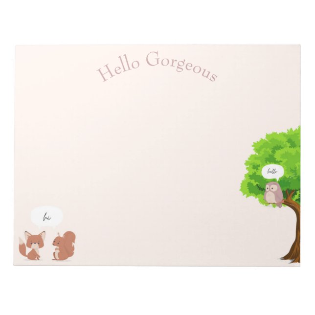 Fräven och ekorren-anteckningsblocket för söta lis anteckningsblock (Framsida)