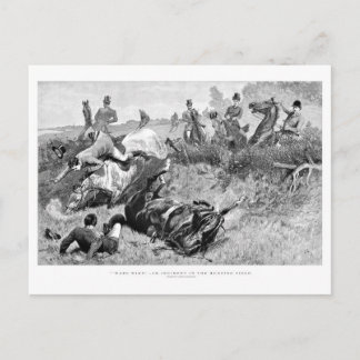 Frävjakt i Storbritannien 1890-vykort Vykort