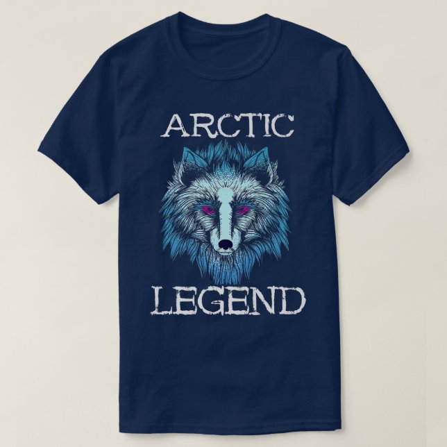Fräx Arktiska rävbottnen Legend Arktiska räv Älska T Shirt (Design framsida)