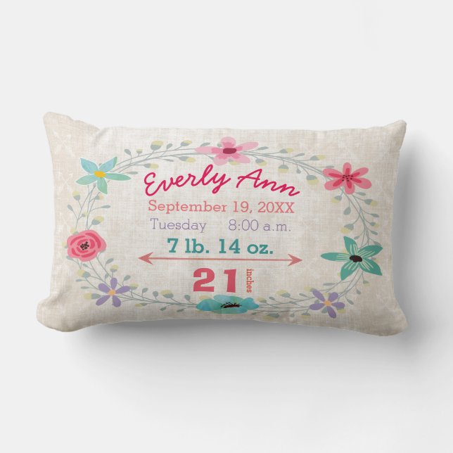 Fräx för skogskapare i Flicka Lumbarkudde (Framsida)