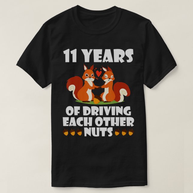 Fräx Make Maka gift 11 års körning var T Shirt (Design framsida)