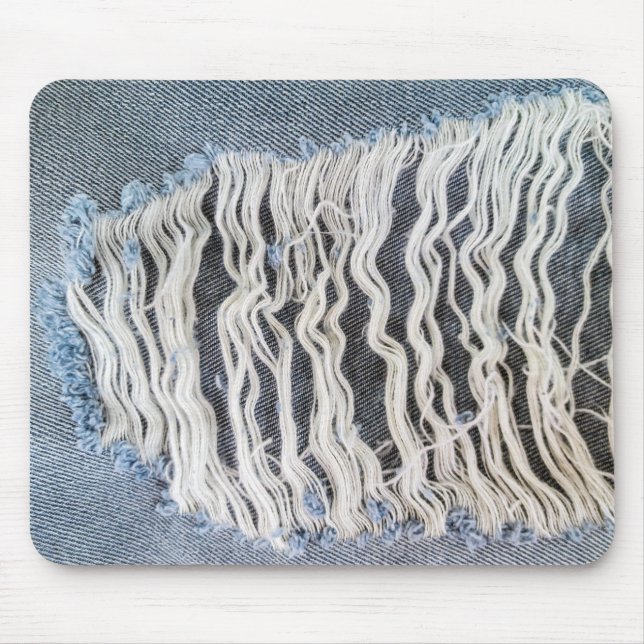 Frayed Blue Jean Hål Musmatta (Framsidan)