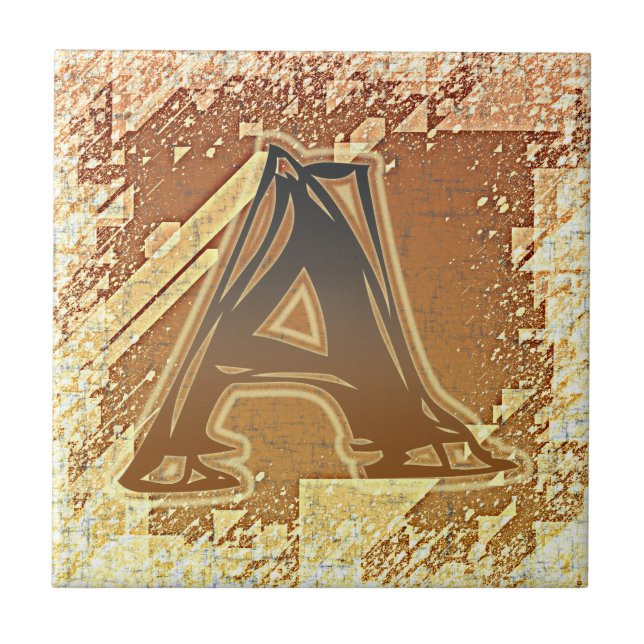 FRAZLE MONOGRAM A KAKELPLATTA (Framsidan)