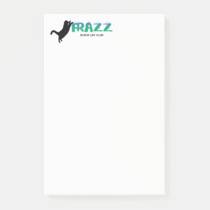 Frazz! Svart katt som Posta-Det noterar Post-it Block