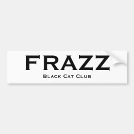 Frazz/svart kattklubbbildekal bildekal