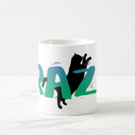 FRAZZ! Svart kattmugg Kaffemugg