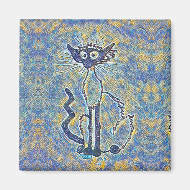 Frazzed Cat Magnet (Framsidan)