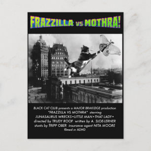 Frazzilla! En gigantisk kattvykort Vykort
