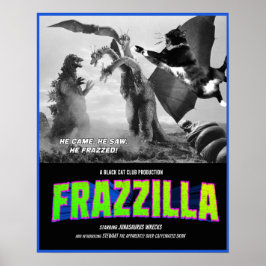 Frazzilla mot den tredelade skink! Poster film