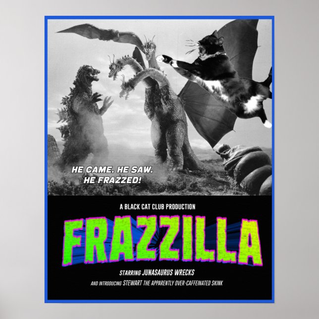 Frazzilla mot den tredelade skink! Poster film (Framsidan)