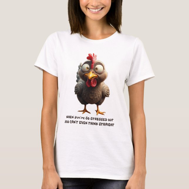 Frazzled Chicken T Shirt (Framsida)
