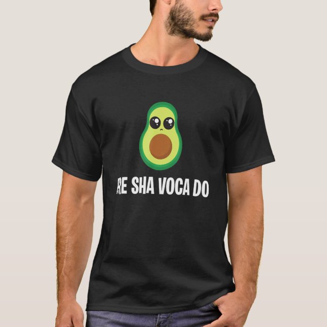 Fre Sha Voca Do Fresh Avocado Costume T Shirt (Framsida)