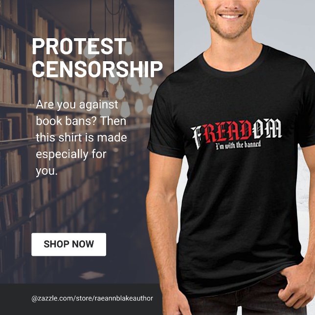 FREADOM "Freedom to Read" Tri-Blend Shirt T (Skapare uppladdad)