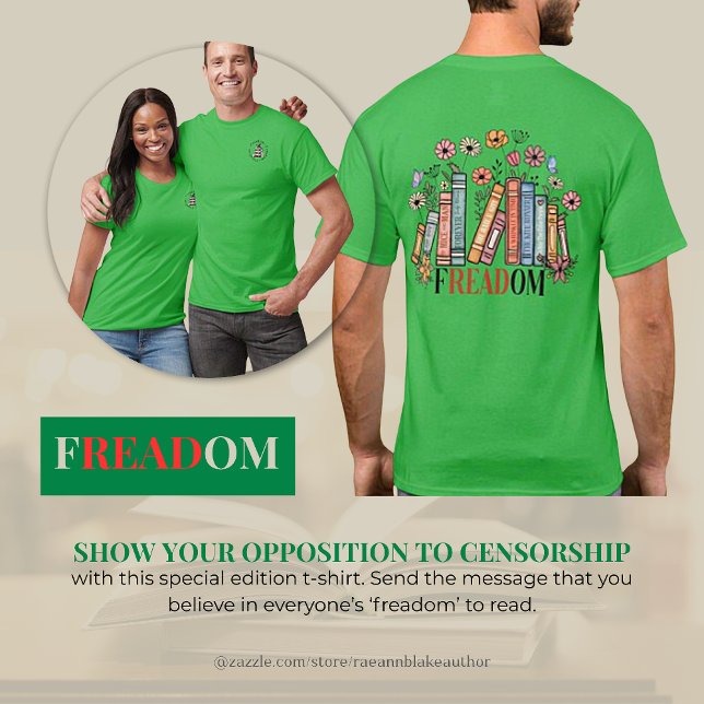 FREADOM "Frihet att läsa" Unisex T-Shirt (Skapare uppladdad)