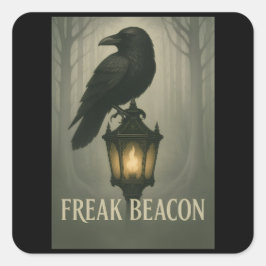 Freak Beacon Raven Stickers Fyrkantigt Klistermärke