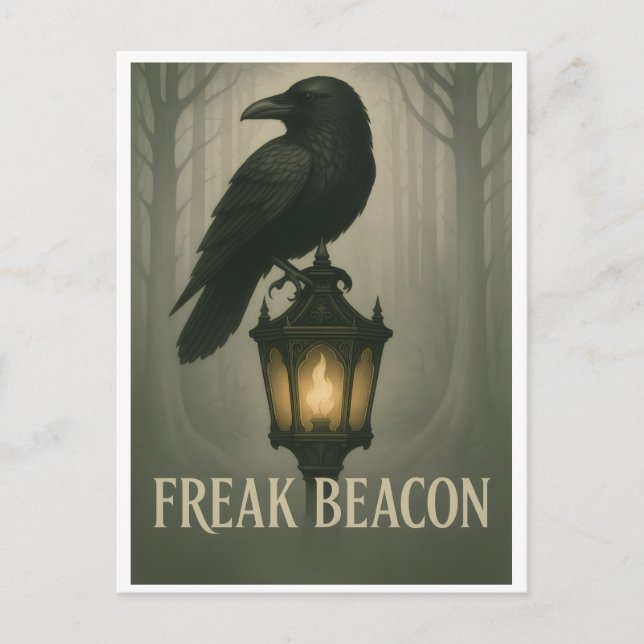 Freak Beacon Raven-vykort Vykort (Framsida)