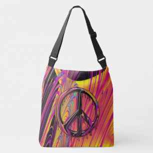 Freak Flagga Psychedelic Hippy Couture Axelväska