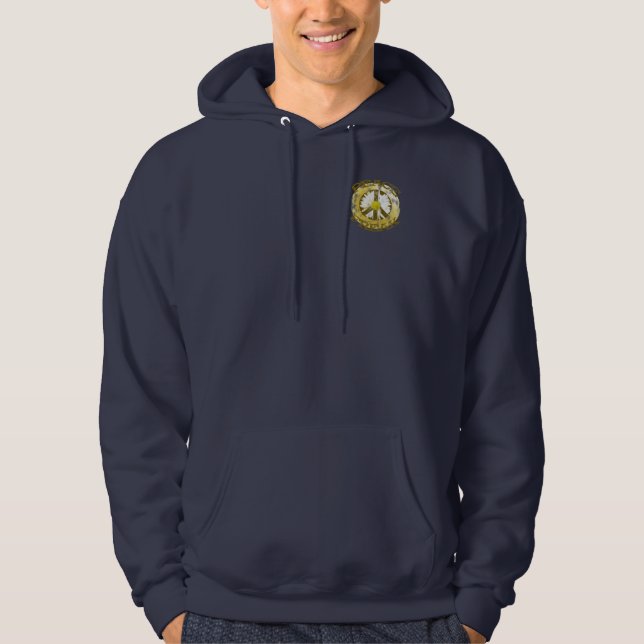 Freak för fred sweatshirt med luva (Framsida)