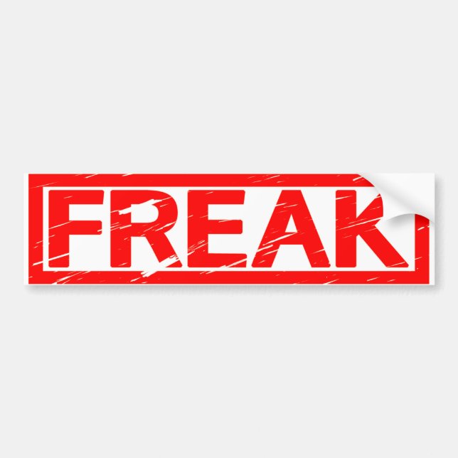 Freak Frimärke Bildekal (Framsidan)