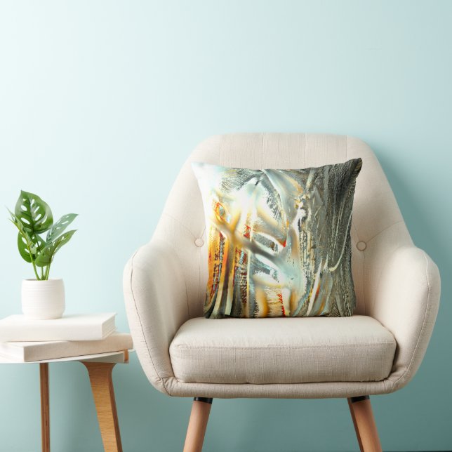 Freak grått struktur-bränningsdelar till digitalut kudde (Stol)