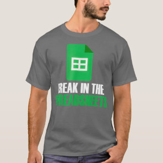 Freak i Excel Accountant Accounting i kalkylblad T Shirt