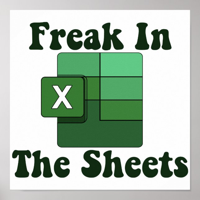 Freak i Lakan - Excel-kalkylbladets Älskare Poster (Framsidan)