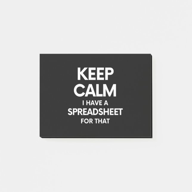 Freak i Lakan - Kalkylblad i Microsoft Excel Post-it Block (Framsida)