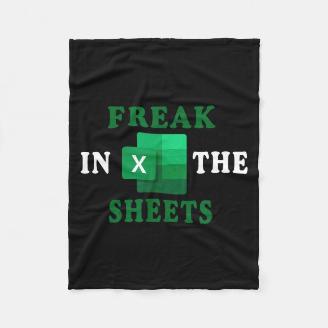 Freak In The Sheets, Accountant Funny Spreadsheet  Fleecefilt (Framsidan)
