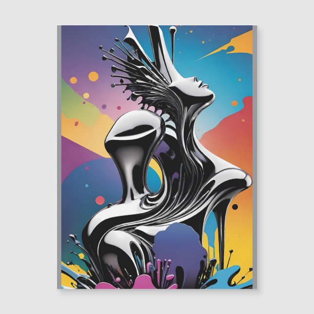 Freak Matching - Ken Gage Surreal Art Magnetisk Inbjudningskort (Framsida)