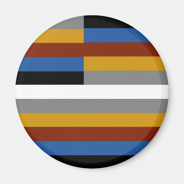 Freak Pride Flagga Magnet (Framsidan)