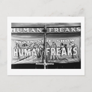 Freak Show, 1940s Vykort