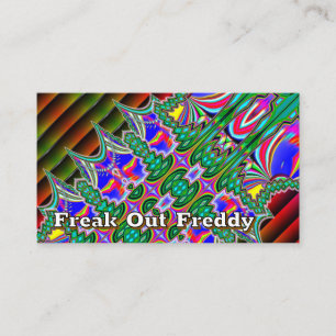 Freak ut Freddy (du kan ändra ord) Visitkort