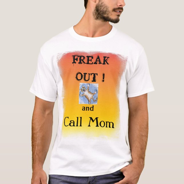 Freak ut och appellmammaskjorta t shirt (Framsida)
