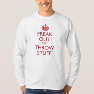 Freak ut och kastsaker (den röda klassikern) tröja