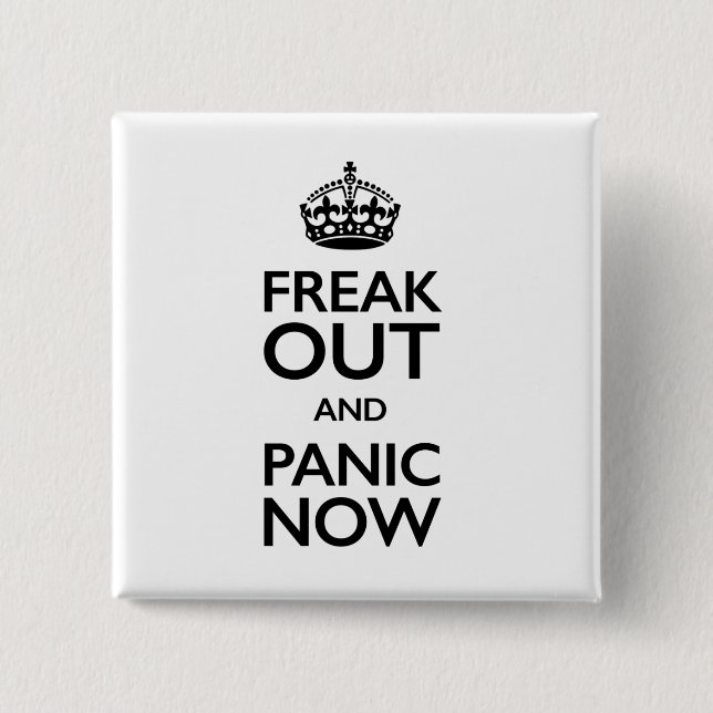 freak ut och panik nu knapp (Framsida)