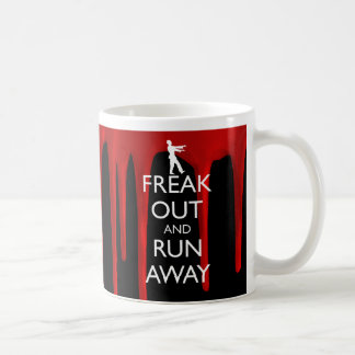 FREAK UTE OCH SPRINGA AWAY zombies Kaffemugg