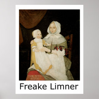 Freake Limner Elizabeth Freake och Baby Mary Poster