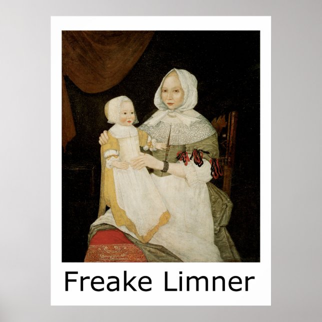 Freake Limner Elizabeth Freake och Baby Mary Poster (Framsidan)