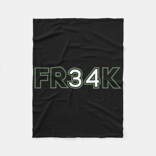 Freaken Bbyll-byte för roligt Fleecefilt (Framsidan)