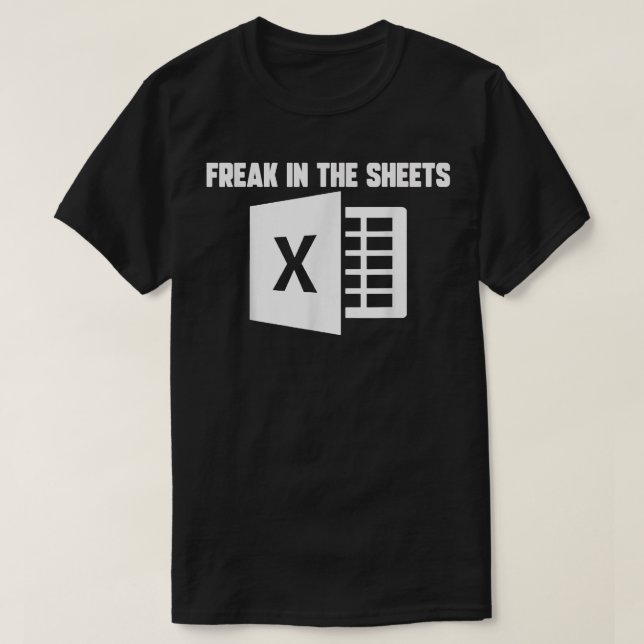 Freaken för räkenskapsblad i Lakan N T Shirt (Design framsida)