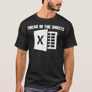 Freaken för räkenskapsblad i Lakan N T Shirt