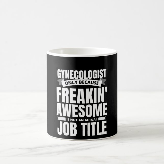 Freakin-Fantastisk Gynecologen Funny Quote Kaffemugg (Center)