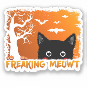 Freaking Meowt Klistermärken