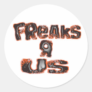 FreaksR oss Runt Klistermärke
