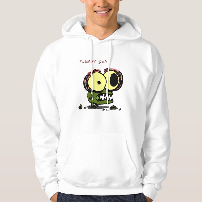 Freaky ärtaskjortor sweatshirt med luva (Framsida)