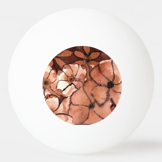 "Freaky Blommigt #2" Blommigt Ping Pong Boll (Framsidan)