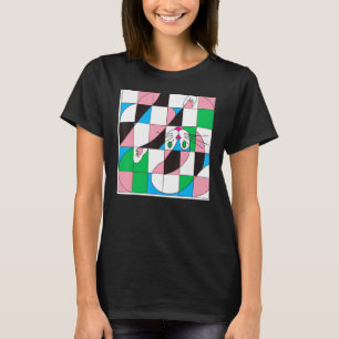 Freaky cat memme meow kattunge söt kattunge optisk t shirt